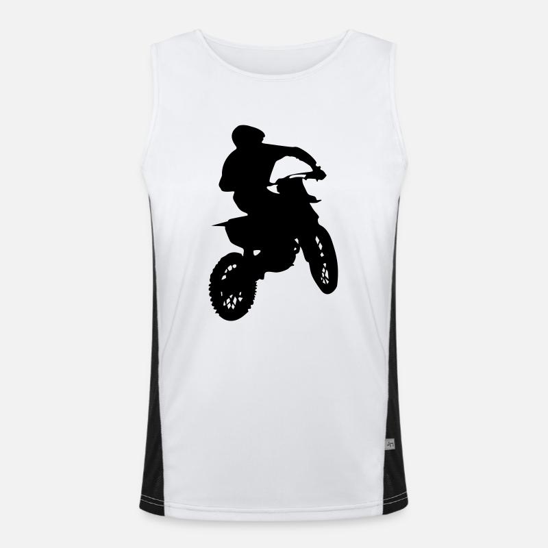 Coureur de motocross Débardeur respirant contrasté Homme 