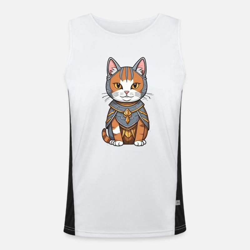 Cat Wizard Men's Functional Contrast Tank Top 