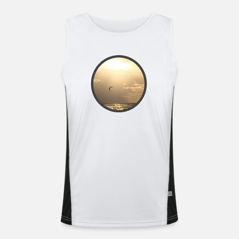 Beach Round Funktionelles Kontrast-Tank Top für Männer 