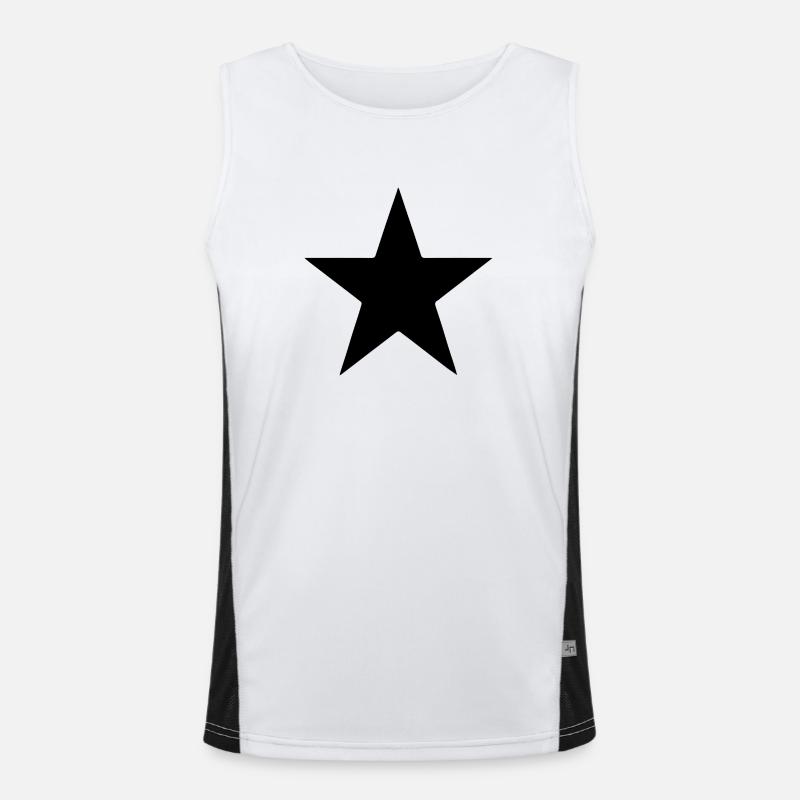 Stern Funktionelles Kontrast-Tank Top für Männer 