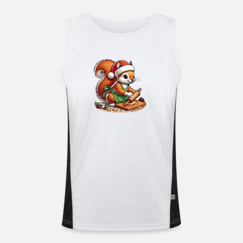 Baking Squirrel Men's Functional Contrast Tank Top 