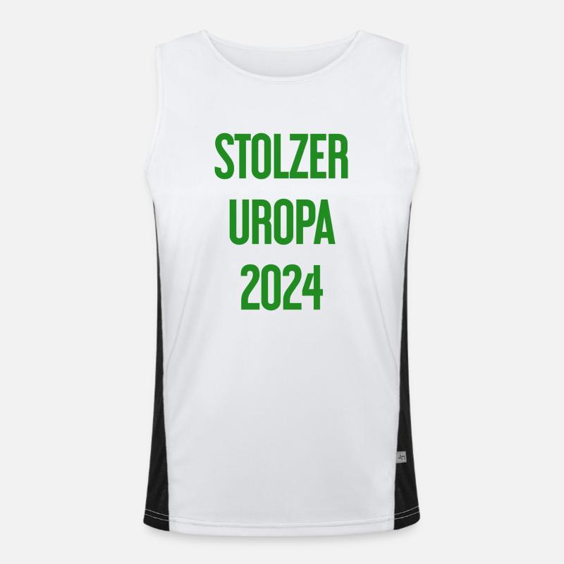 Stolzer Uropa 2024 Funktionelles Kontrast-Tank Top für Männer 