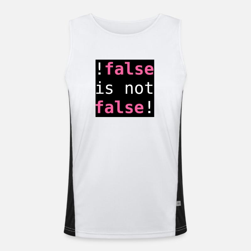 !false is not false! - "!false is not false!" Men's Functional Contrast Tank Top 