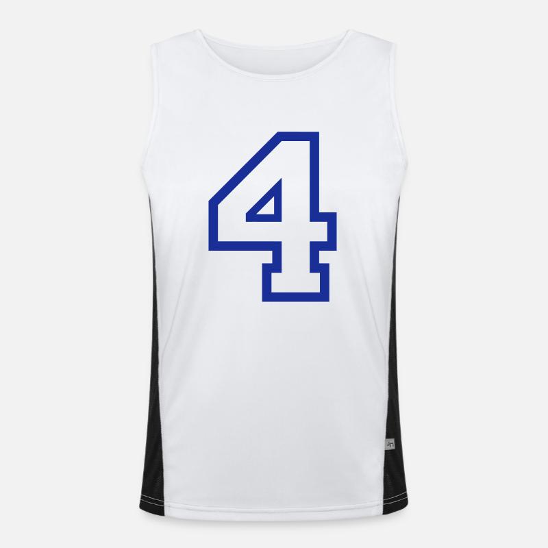 DIE NUMMER VIER - 4 Funktionelles Kontrast-Tank Top für Männer 