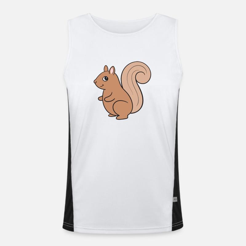 Eichhörnchen Funktionelles Kontrast-Tank Top für Männer 