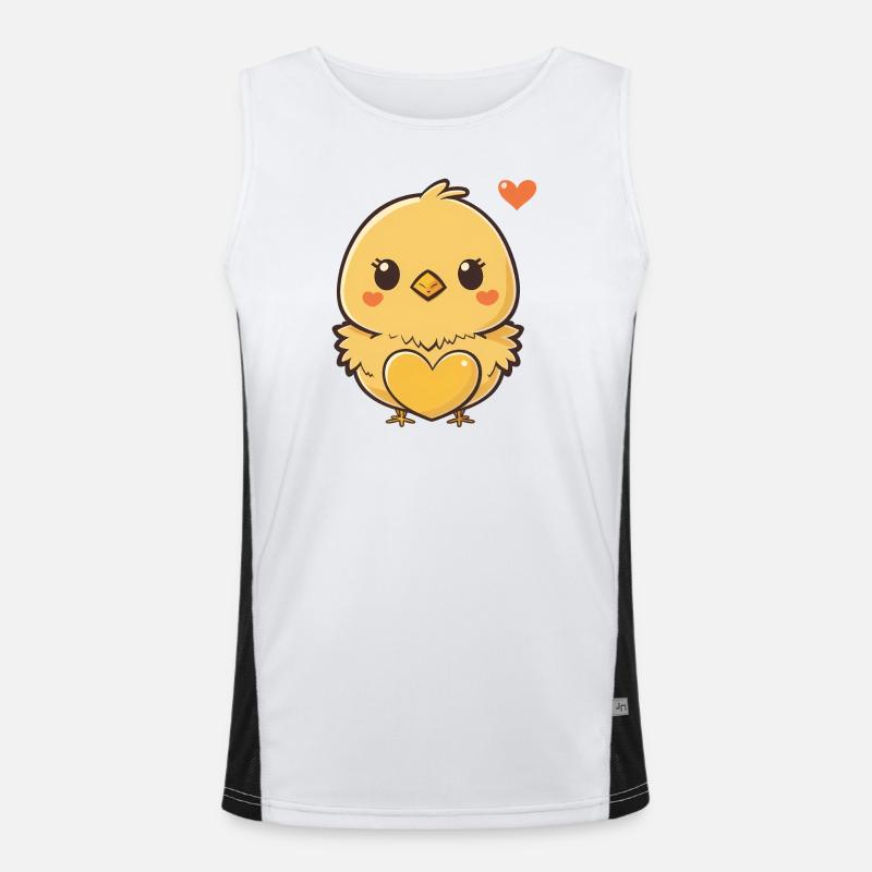 Sweet Easter chicks Men's Functional Contrast Tank Top 