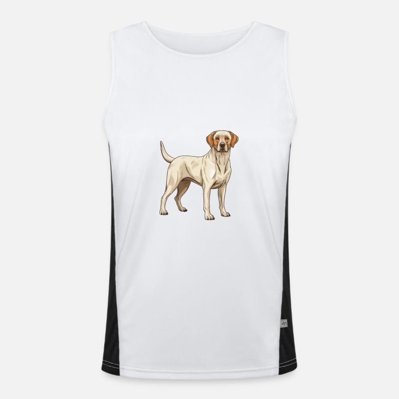 Labrador Hund Tier Funktionelles Kontrast-Tank Top für Männer 