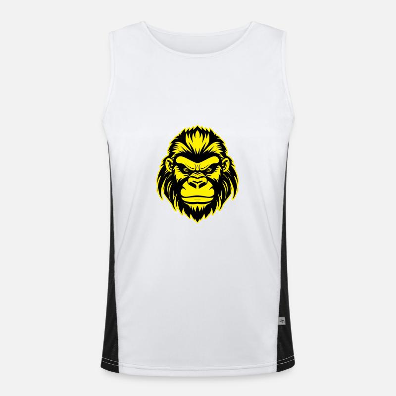 Logo du gorille Débardeur respirant contrasté Homme 