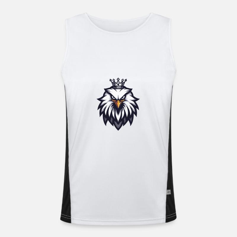 Eagle Head Crown Men's Functional Contrast Tank Top 