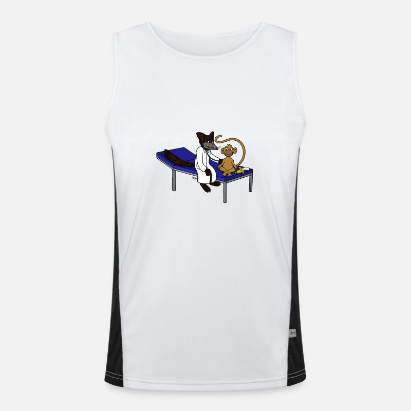 Kojo und Dr. Schwarzfuchs Funktionelles Kontrast-Tank Top für Männer 