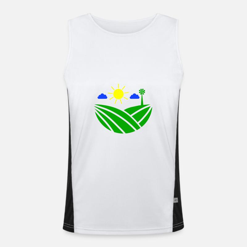 Farm Farmer Men's Functional Contrast Tank Top 