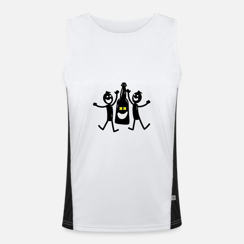 Jga Junggesellenabschied Bier Geburtstag Funktionelles Kontrast-Tank Top für Männer 