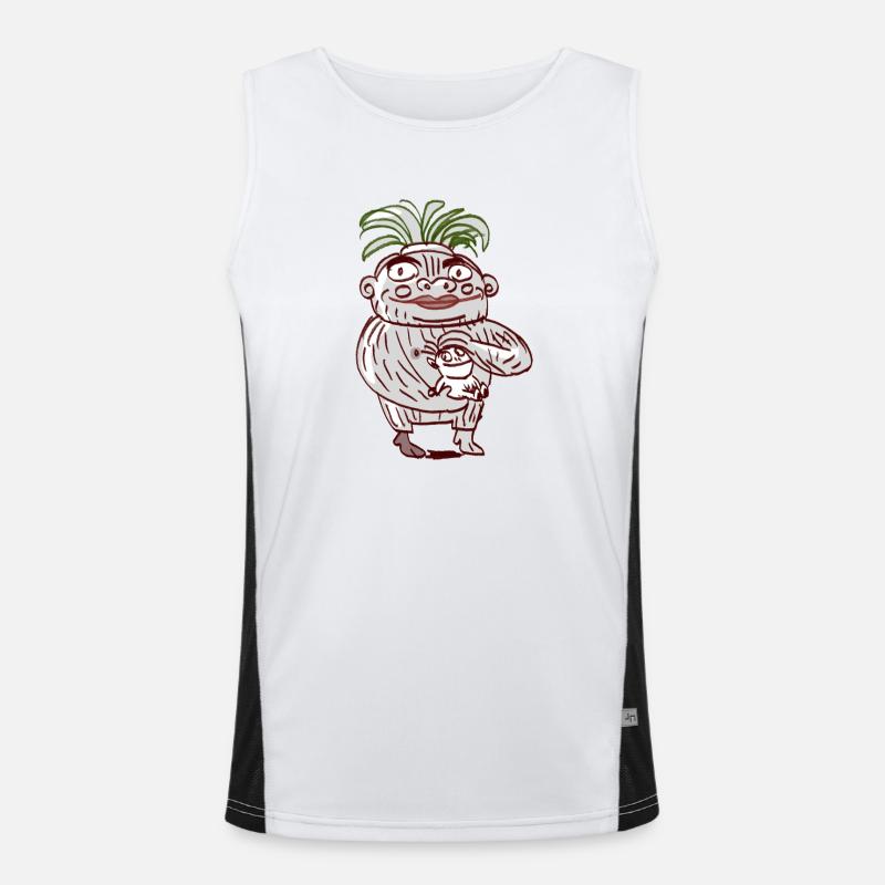 Mutter Funktionelles Kontrast-Tank Top für Männer 