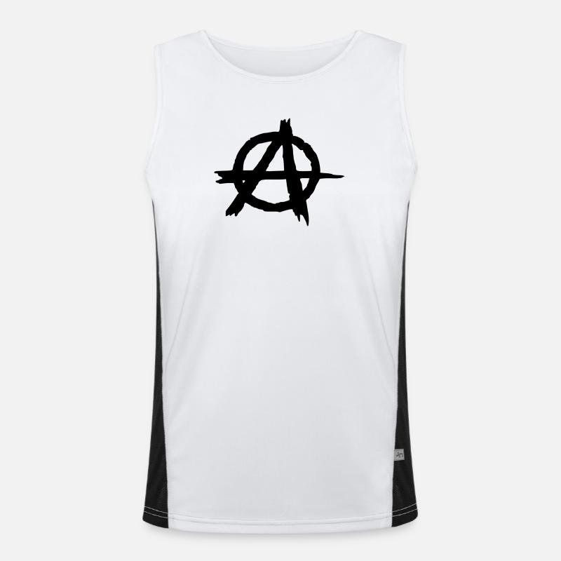 Anarchy Funktionelles Kontrast-Tank Top für Männer 