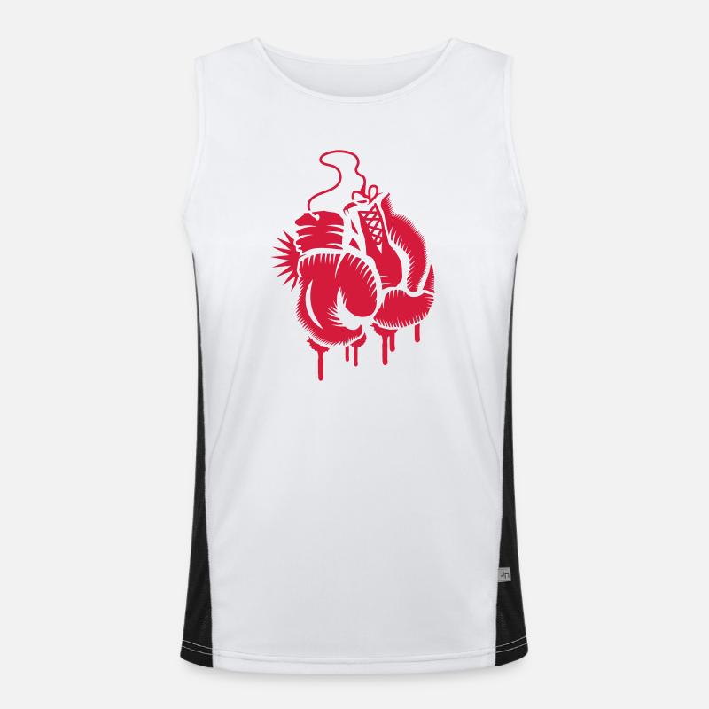 Boxhandschuhe Funktionelles Kontrast-Tank Top für Männer 
