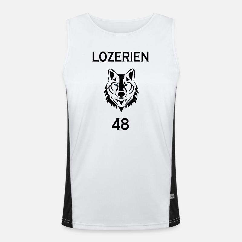 Lozerian Funktionelles Kontrast-Tank Top für Männer 