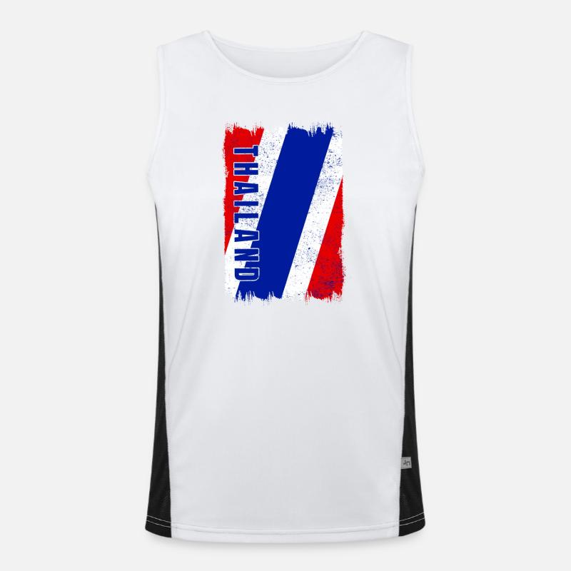 drapeau de la Thaïlande Débardeur respirant contrasté Homme 