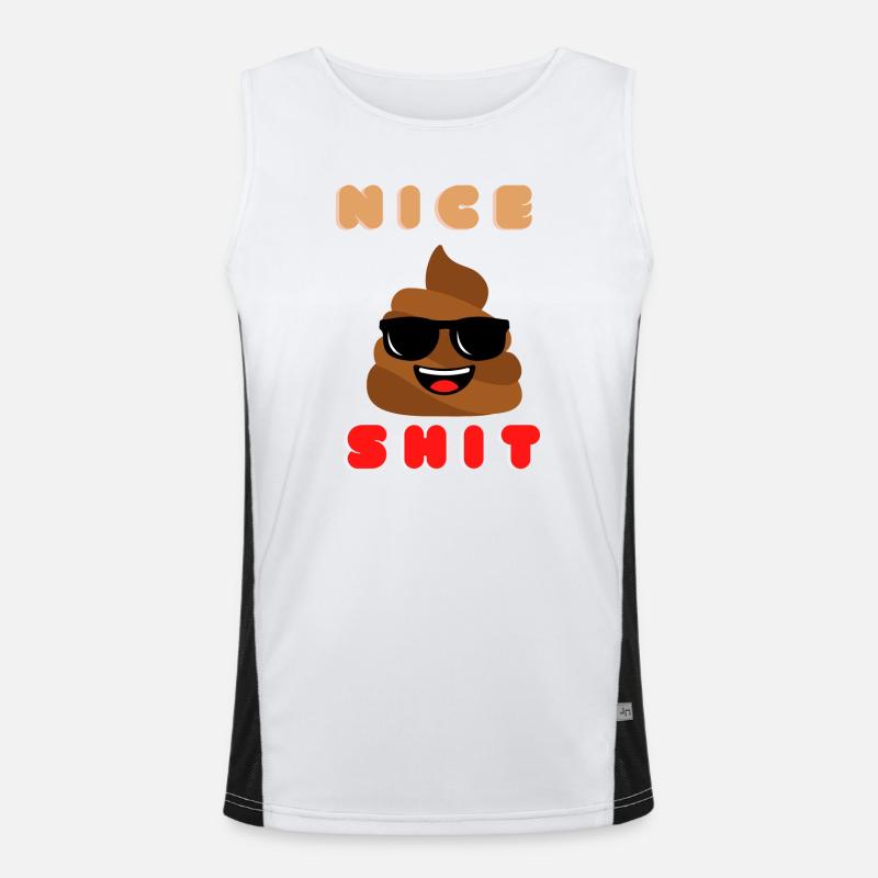 nice shit Funktionelles Kontrast-Tank Top für Männer 