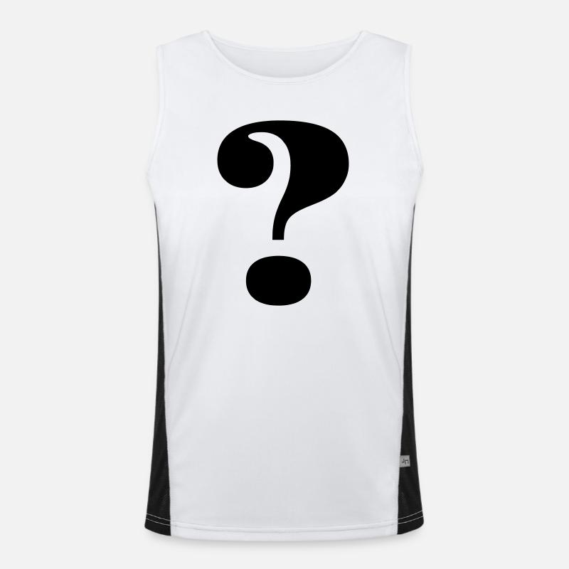 Big question mark Men's Functional Contrast Tank Top 