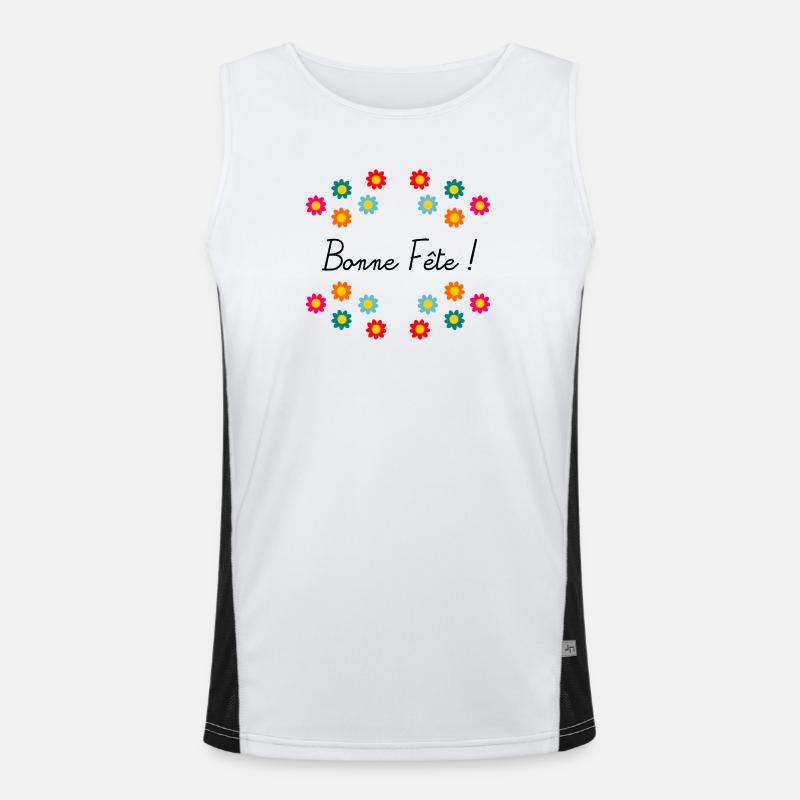 MUTTERTAG. SCHÖNEN MUTTERTAG. MAMA Funktionelles Kontrast-Tank Top für Männer 