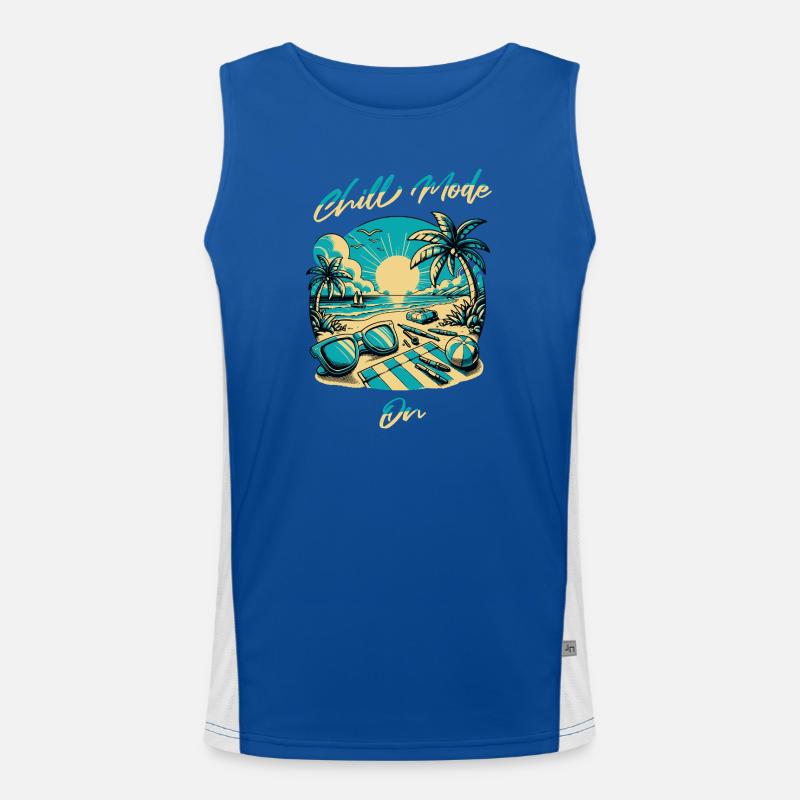 Strandsonne Chill Mode Design Funktionelles Kontrast-Tank Top für Männer