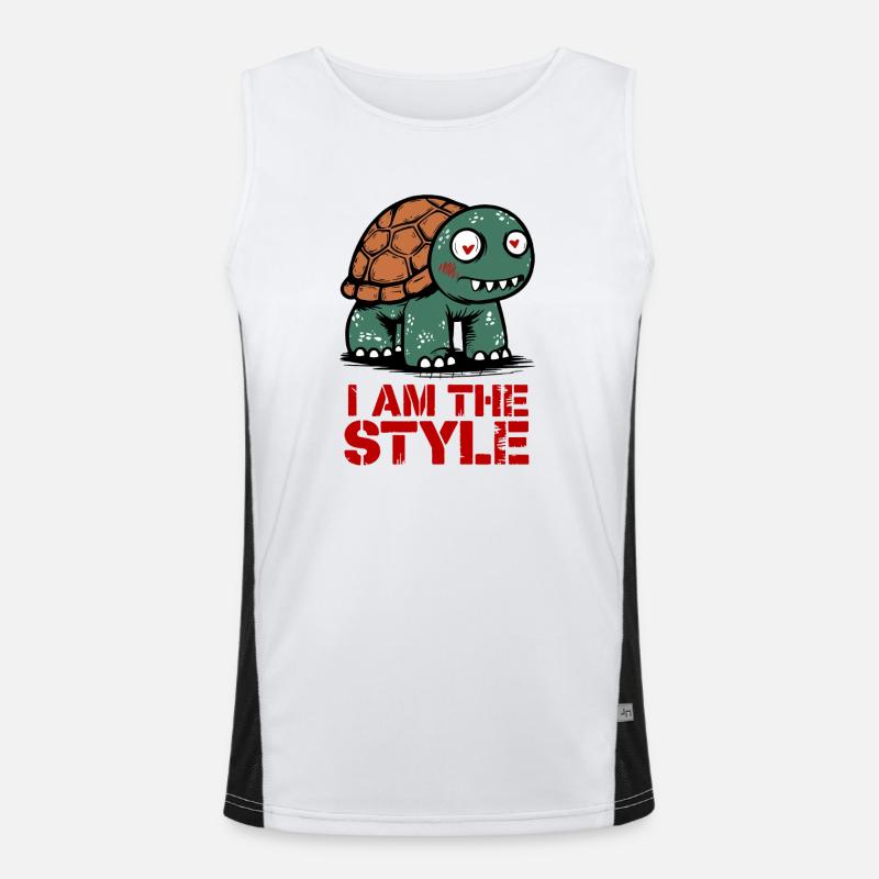 Tortue Je suis le Style Débardeur respirant contrasté Homme 