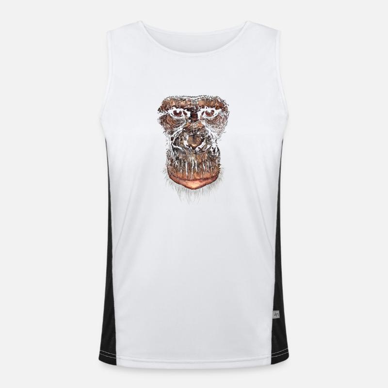 Affe Funktionelles Kontrast-Tank Top für Männer 