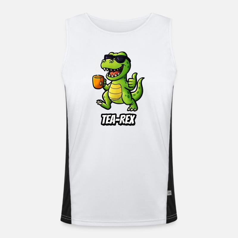 Tea-Rex Men's Functional Contrast Tank Top 