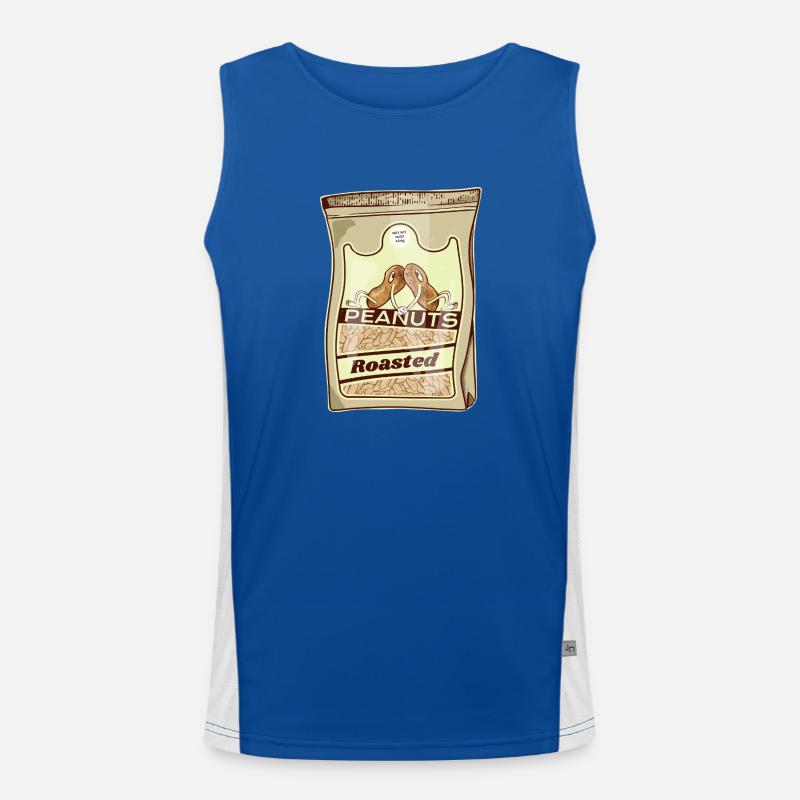 Roasted Peanuts Retro Pack Men's Functional Contrast Tank Top 