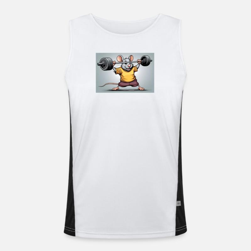 Power mouse during strength training Men's Functional Contrast Tank Top 