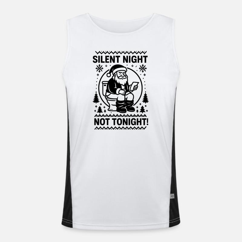 Nuit silencieuse pas ce soir Débardeur respirant contrasté Homme 