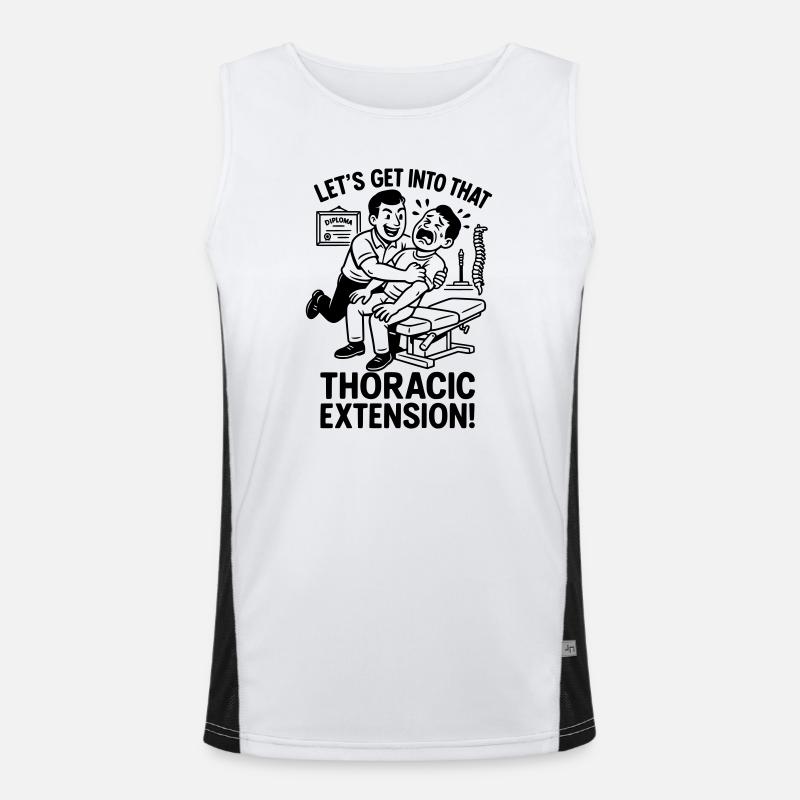 Chiropractor Physiotherapist Witzig Men's Functional Contrast Tank Top 