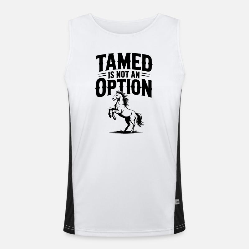 Tamed Is Not an Option Men's Functional Contrast Tank Top 