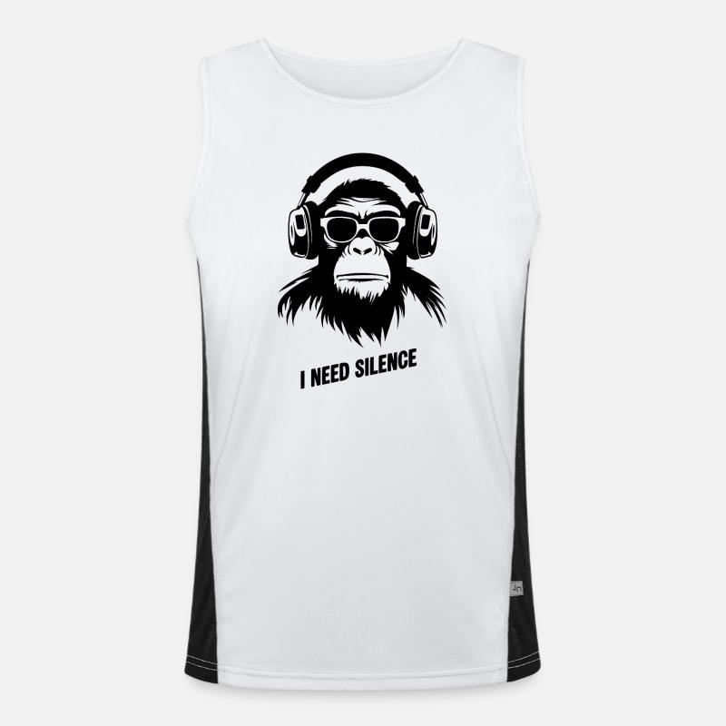 monkey and silence Men's Functional Contrast Tank Top 