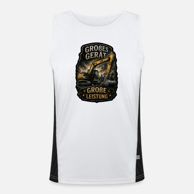 Großes Gerät. Große Leistung. Funktionelles Kontrast-Tank Top für Männer 
