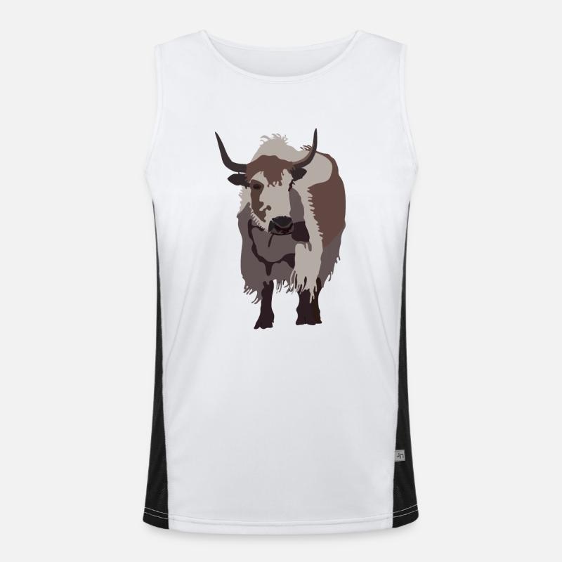 Yak Funktionelles Kontrast-Tank Top für Männer 