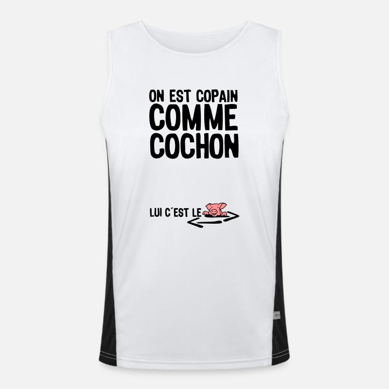 thick as thieves citation1 term Men's Functional Contrast Tank Top 