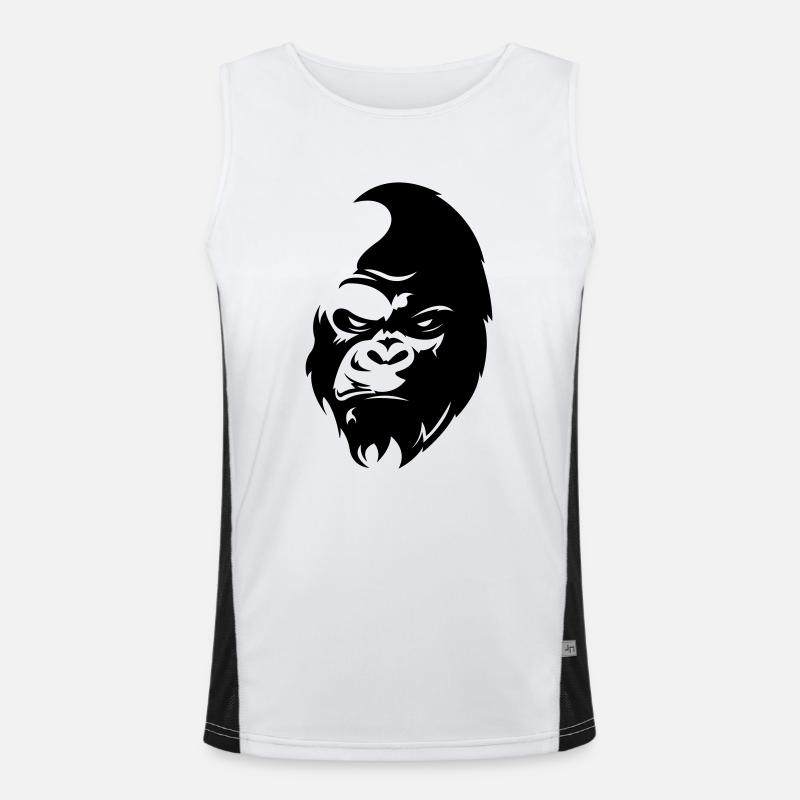 gorilla Funktionelles Kontrast-Tank Top für Männer 