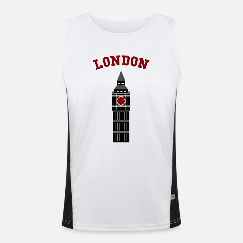 London Big Ben Men's Functional Contrast Tank Top 