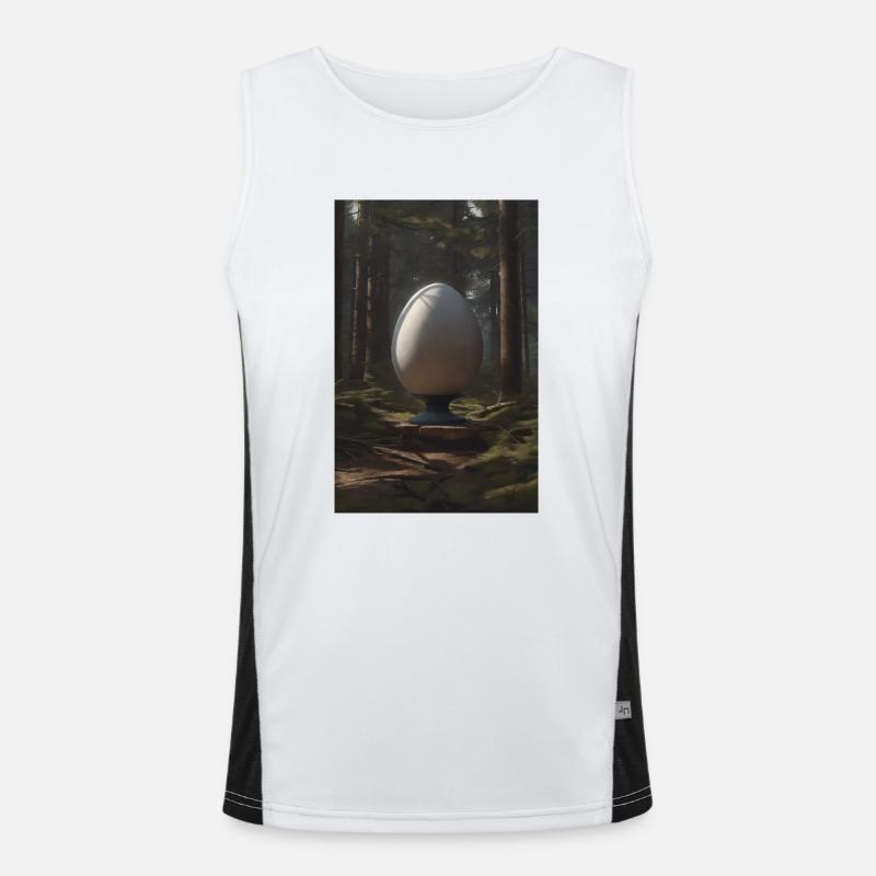 Das Ei im Wald Eins Funktionelles Kontrast-Tank Top für Männer 