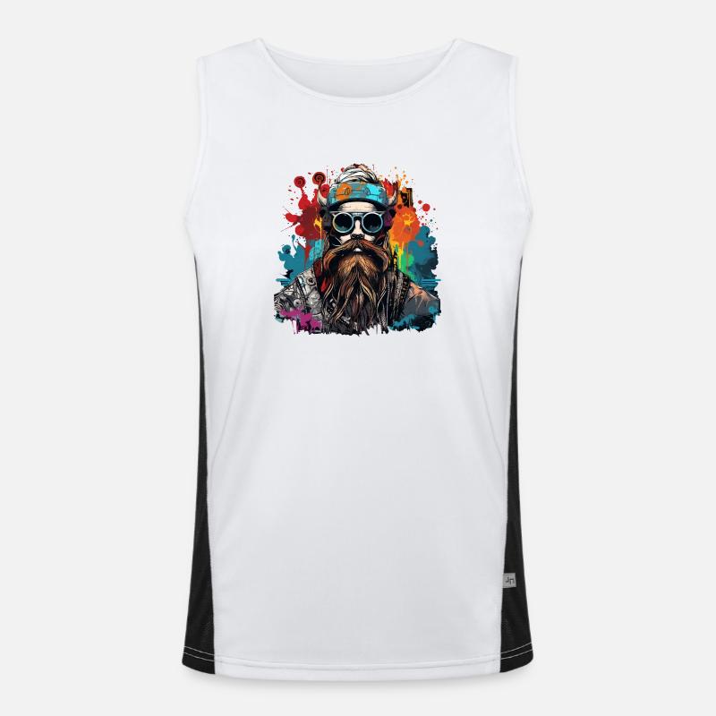 Conception moderne de Viking Valhalla Nordmann Débardeur respirant contrasté Homme 