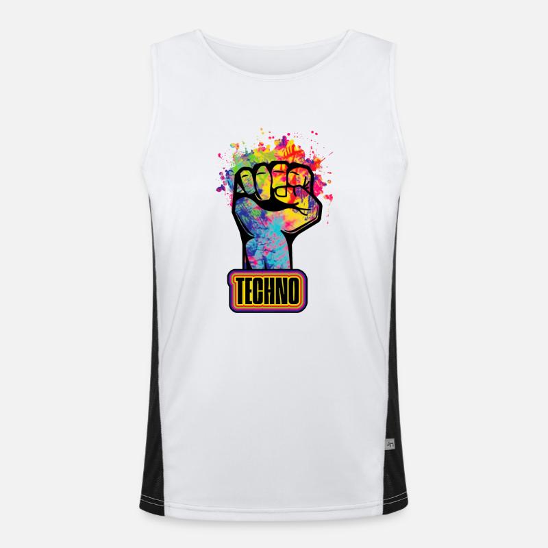 Tecno Camiseta funcional de tirantes en contraste para hombre 