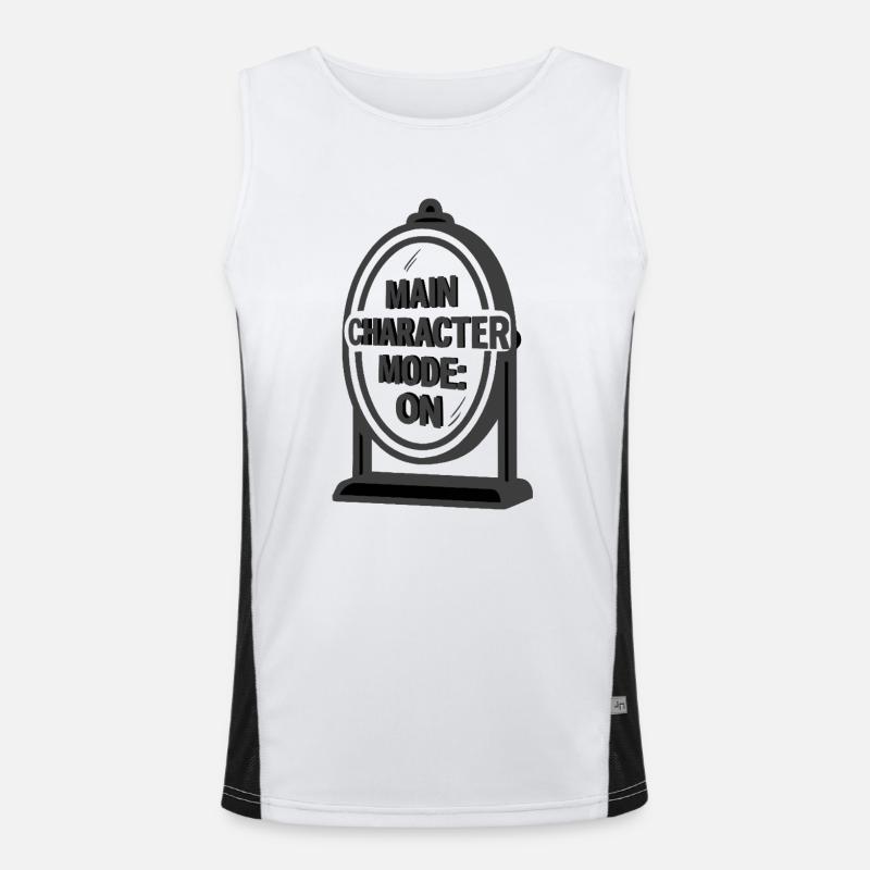 Main Character Mode ON – Sei der Star deines Leben Funktionelles Kontrast-Tank Top für Männer 