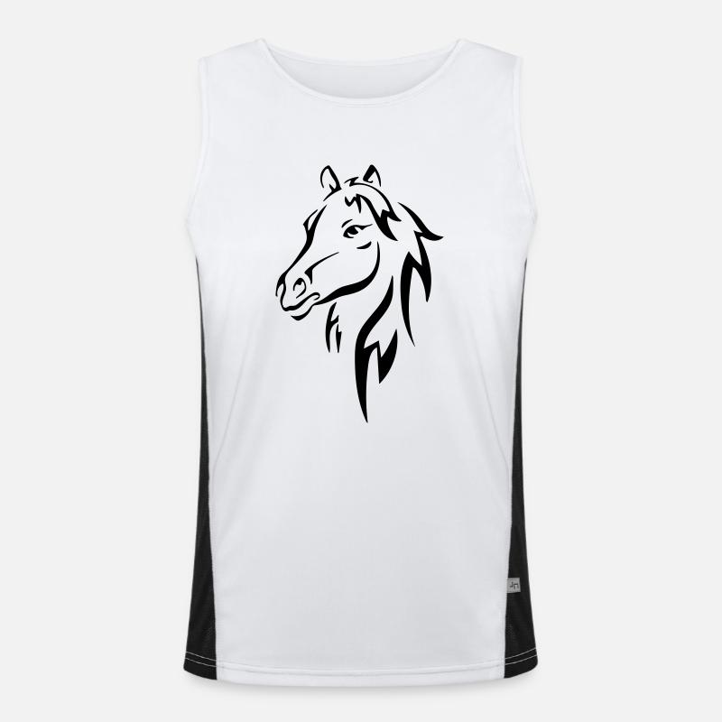cheval Débardeur respirant contrasté Homme 