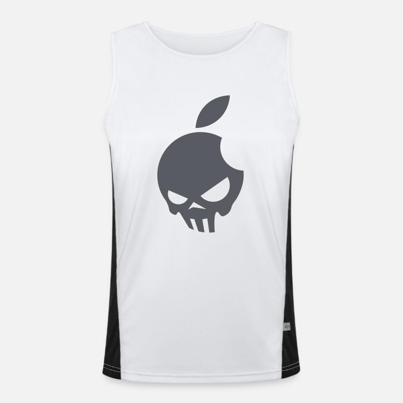 indianer schaedel Funktionelles Kontrast-Tank Top für Männer 