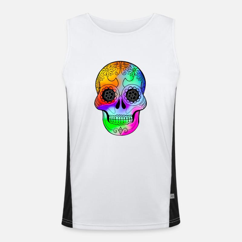 Unity skull Men's Functional Contrast Tank Top 