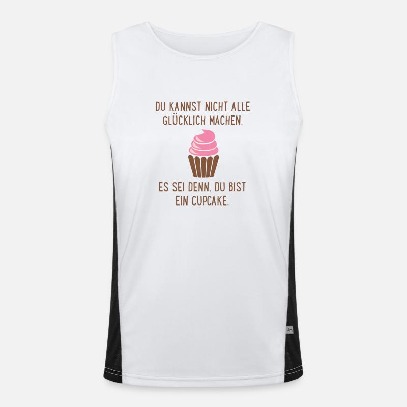 Cupcake Funktionelles Kontrast-Tank Top für Männer 