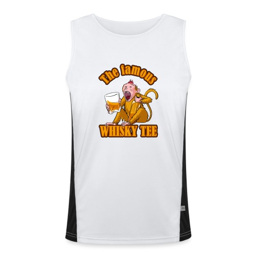 THE FAMOUS WHISKY TEE ! (dessin Graphishirts) - Men's Functional Contrast Tank Top 