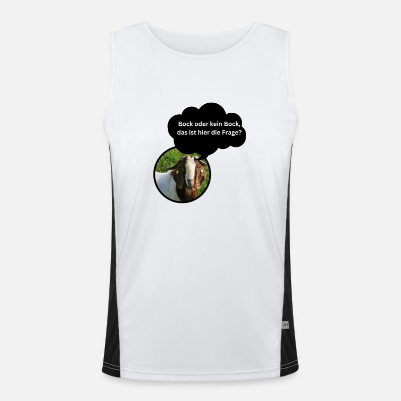 Chemise amusante « Bock oder kein Bock... » Débardeur respirant contrasté Homme 