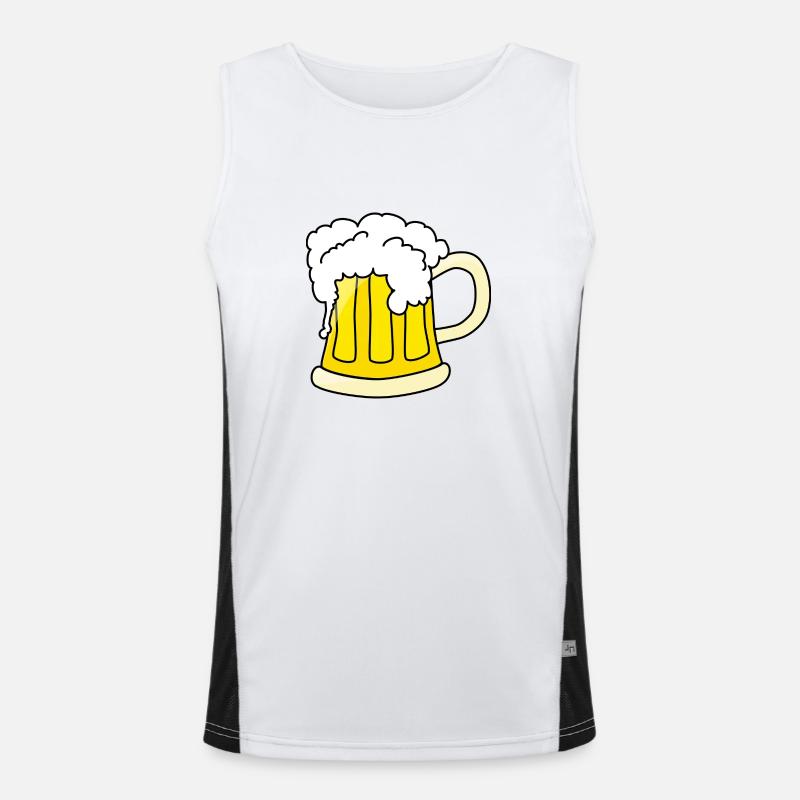 Bier Funktionelles Kontrast-Tank Top für Männer 